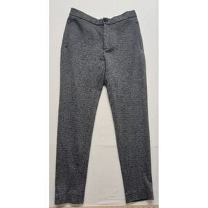 Zara‎ women's gray herringbone flat front wool style pants sz. 34 work/dressy